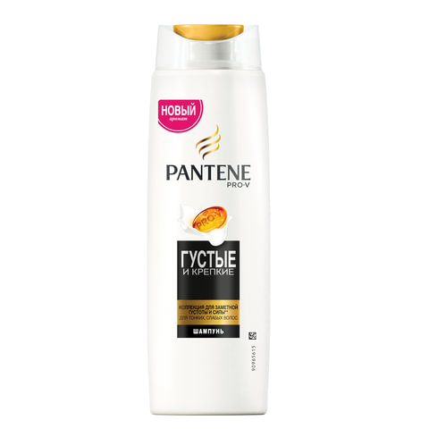 Шампунь 400 мл, PANTENE (Пантин) "Густые и крепкие", для тонких и ослабленных волос, PT-81471253