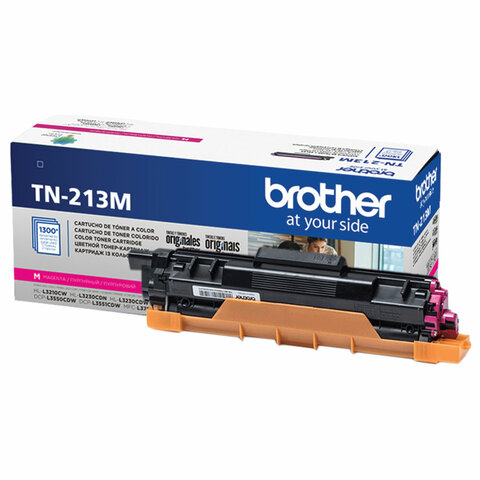 Картридж лазерный BROTHER (TN213M) HLL3230CDW/DCPL3550CDW/MFCL3770CDW, пурпурный, оригинальный, ресурс 1300 страниц