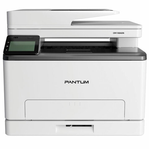 МФУ лазерное ЦВЕТНОЕ PANTUM CM1100ADN "3 в 1", А4, 18 стр./мин, 30000 стр./мес., ДУПЛЕКС, АПД, сетевая карта