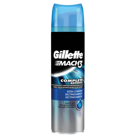 Гель для бритья 200 мл, GILLETTE (Жиллет) Mach3, "Успокаивающий кожу", для мужчин