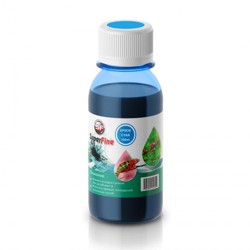 Чернила Epson Dye ink (водные) универсальные 100 ml cyan SuperFine